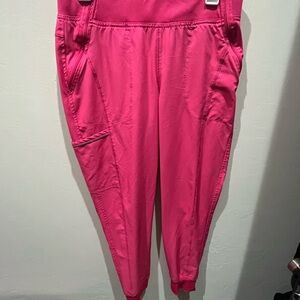 Cherokee Pink Jogger scrub pants